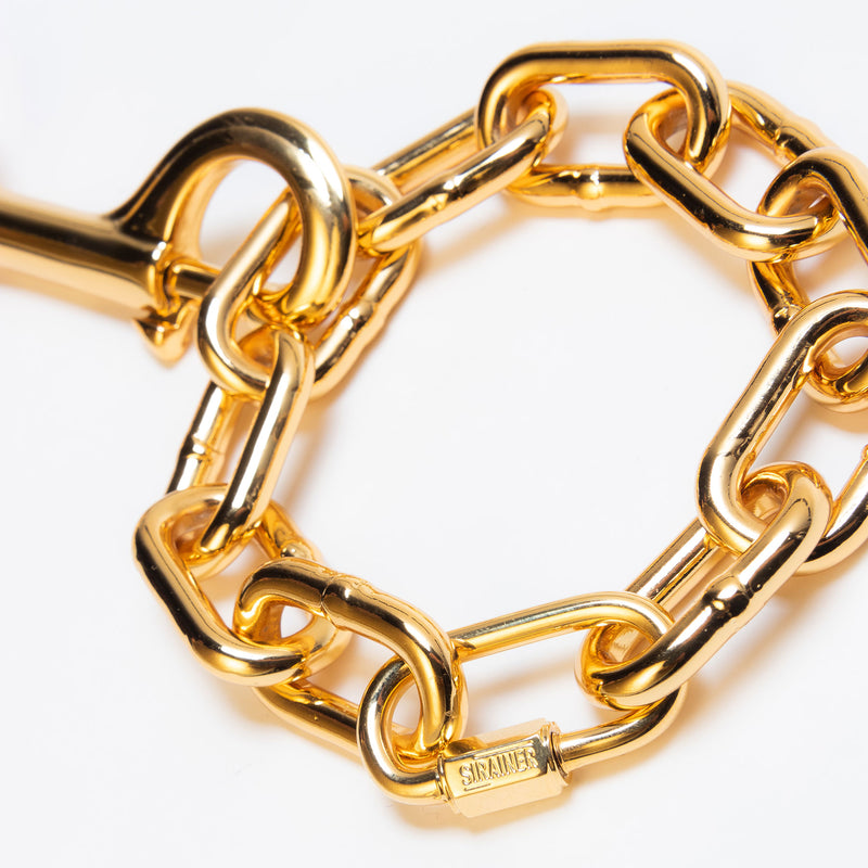chain cuffs gold manette